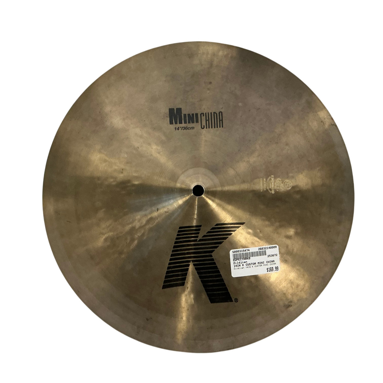 Used Zildjian 14IN K CUSTOM MINI CHINA China Cymbal 14