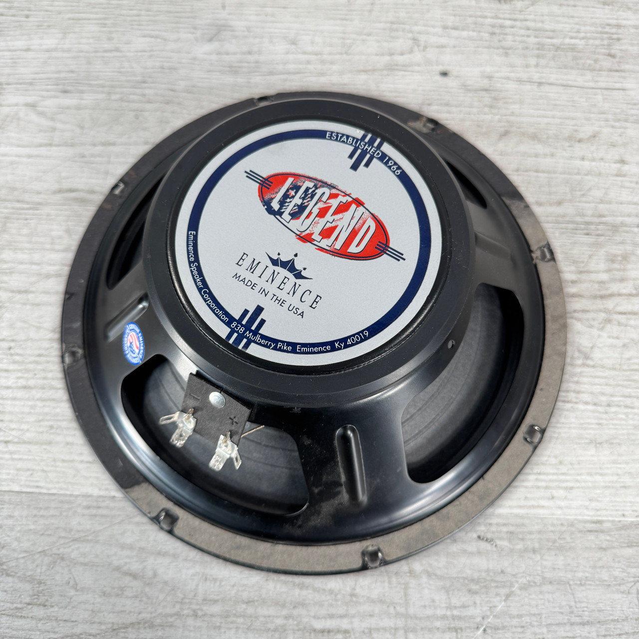 Used Eminence Legend 1058 - 10-inch 75-watt Guitar Speaker - 8 ohm