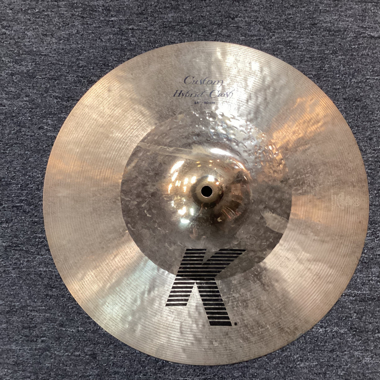 Used Zildjian K CUSTOM HYBRID Crash Cymbal 16