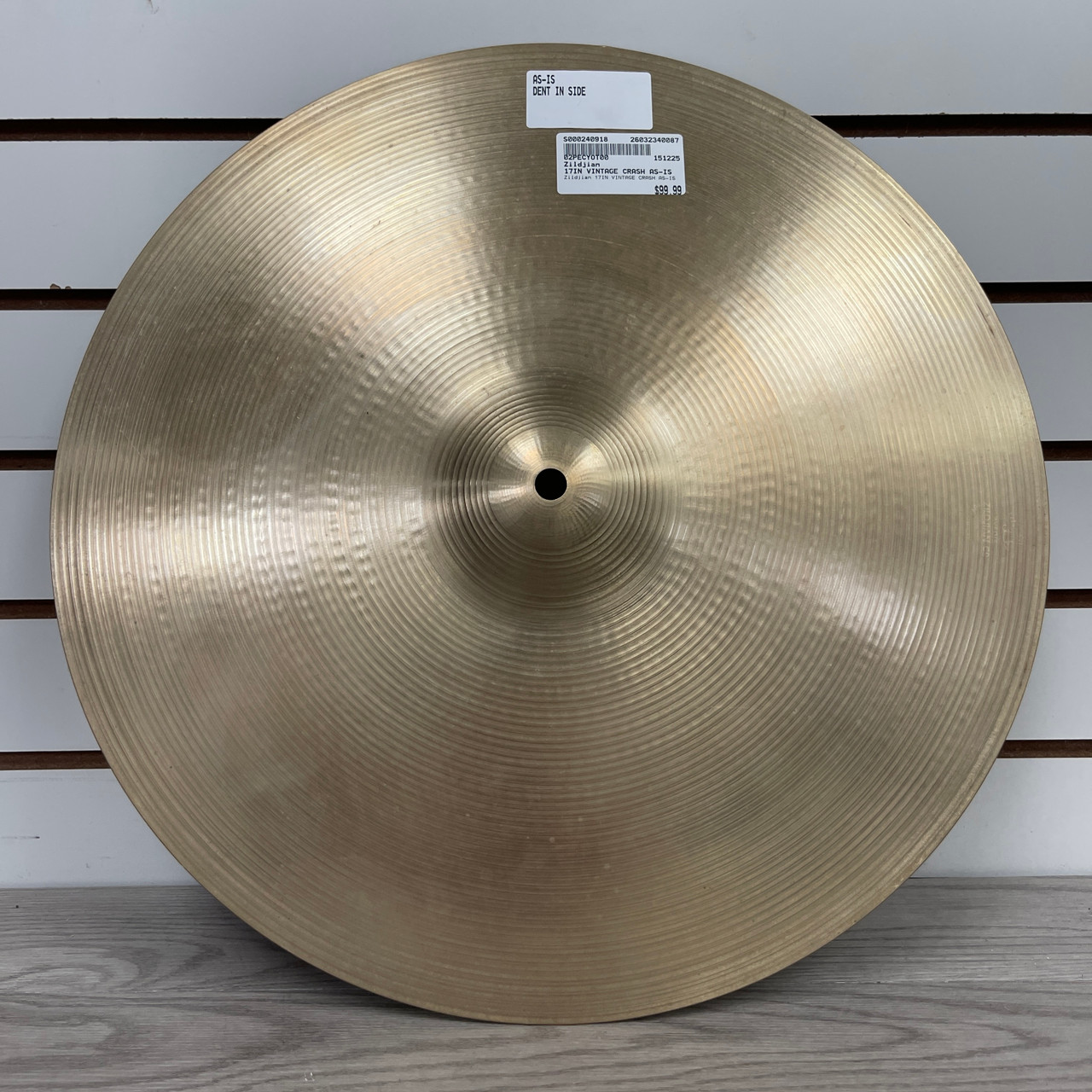 Used Zildjian 17IN VINTAGE CRASH AS-IS Crash Cymbal 17