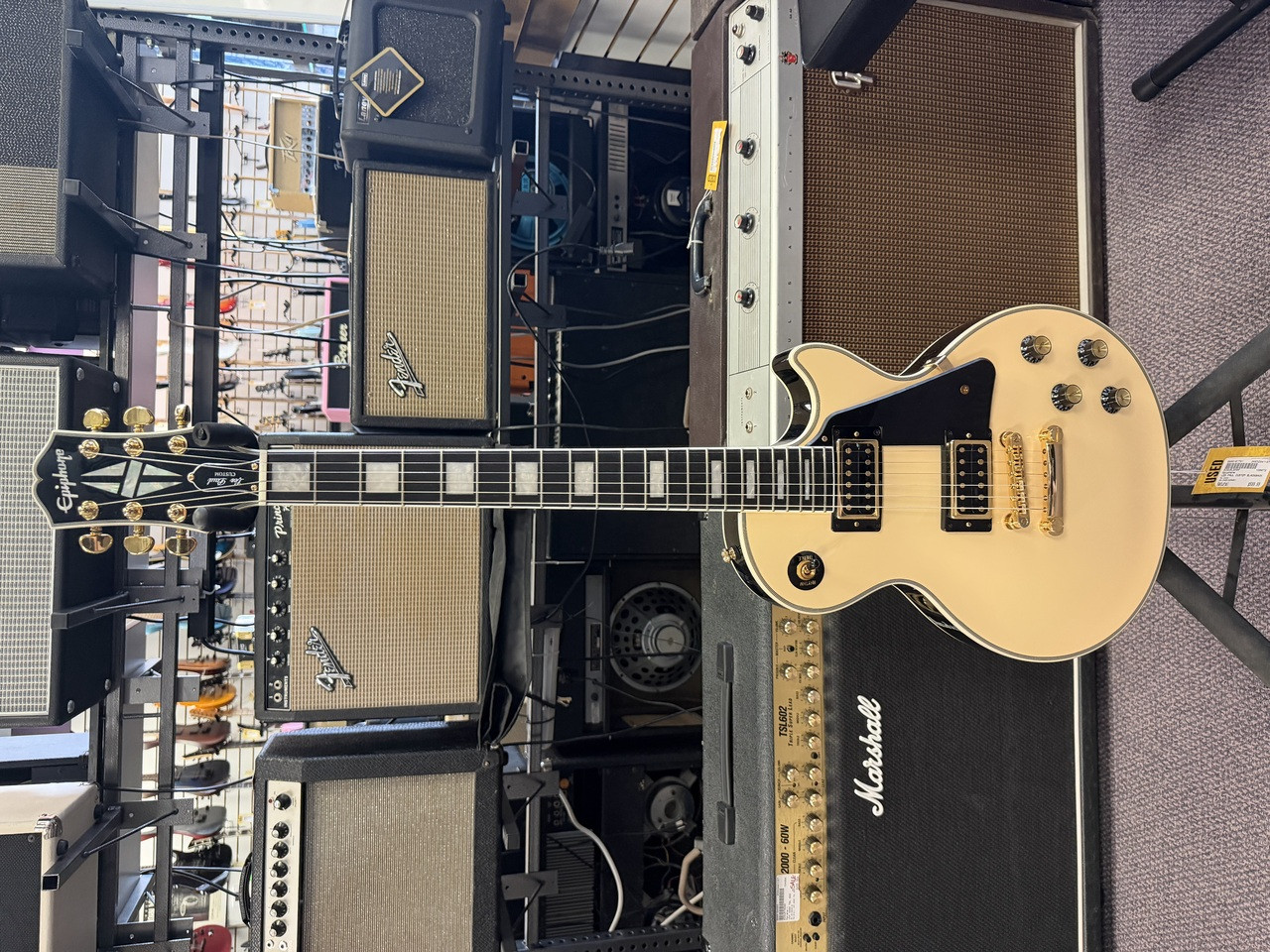 Used Epiphone LES PAUL CUSTOM BLACKBACK LP Type Electric Guitar
