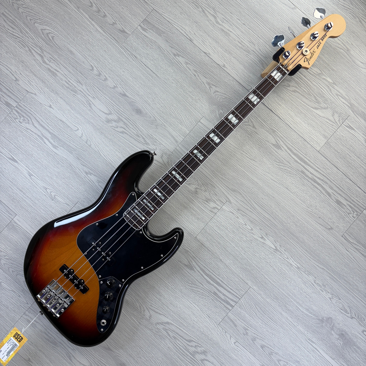 Used Fender 70s Jazz Bass 2013 MIM J Type Bass Guitar Sunburst 4