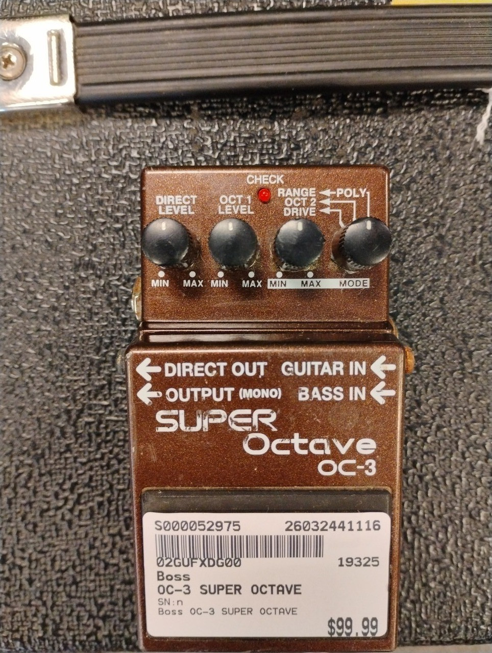 OC-3 Octave BOSS Super Boss Pedal Guitar Used com: Effect (OC-3