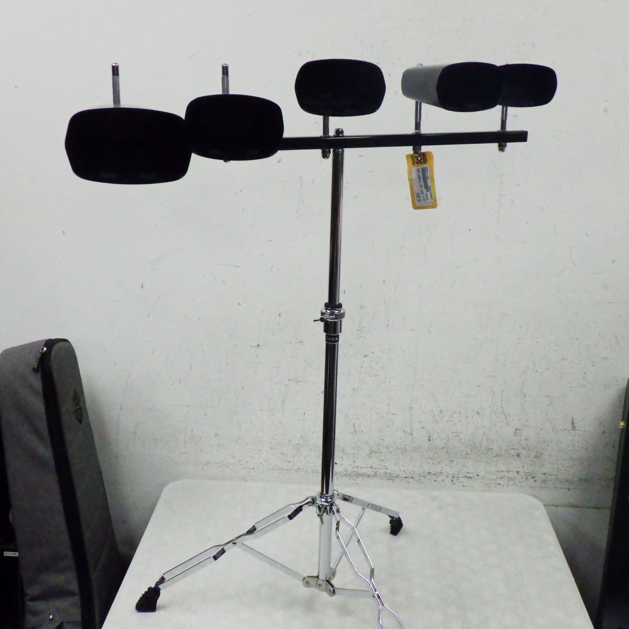 Used USED COWBELL SET WITH STAND World Percussion Instrument