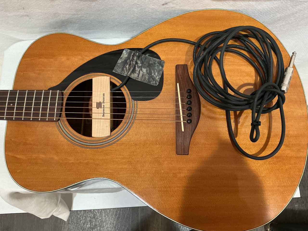 Used Yamaha FG150 RED LABEL MIJ Vintage Solid Top Acoustic Guitar Wood