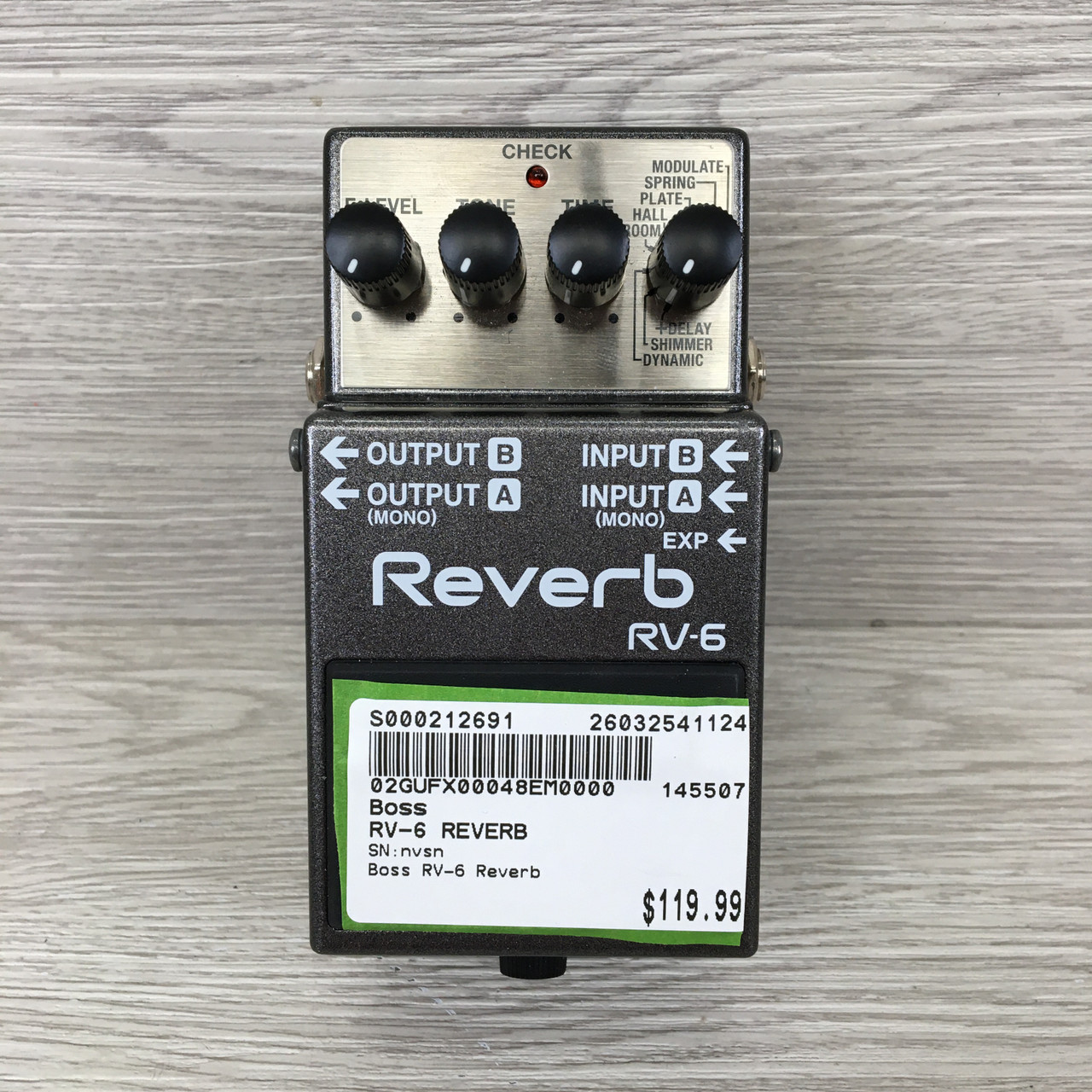 【美品】BOSS RV-6 Reverb Used Boss RV-6 Reverb Pedal