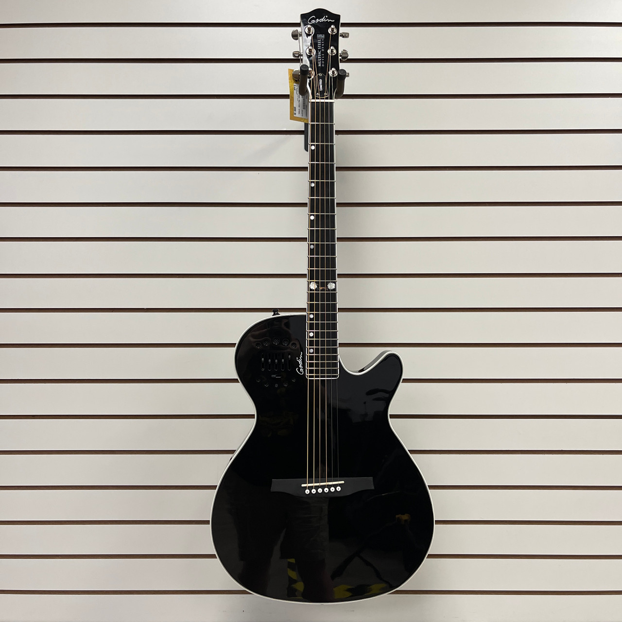 Used Godin DOYLE DYKES MULTIAC STEEL Solid Top Acoustic Guitar Black