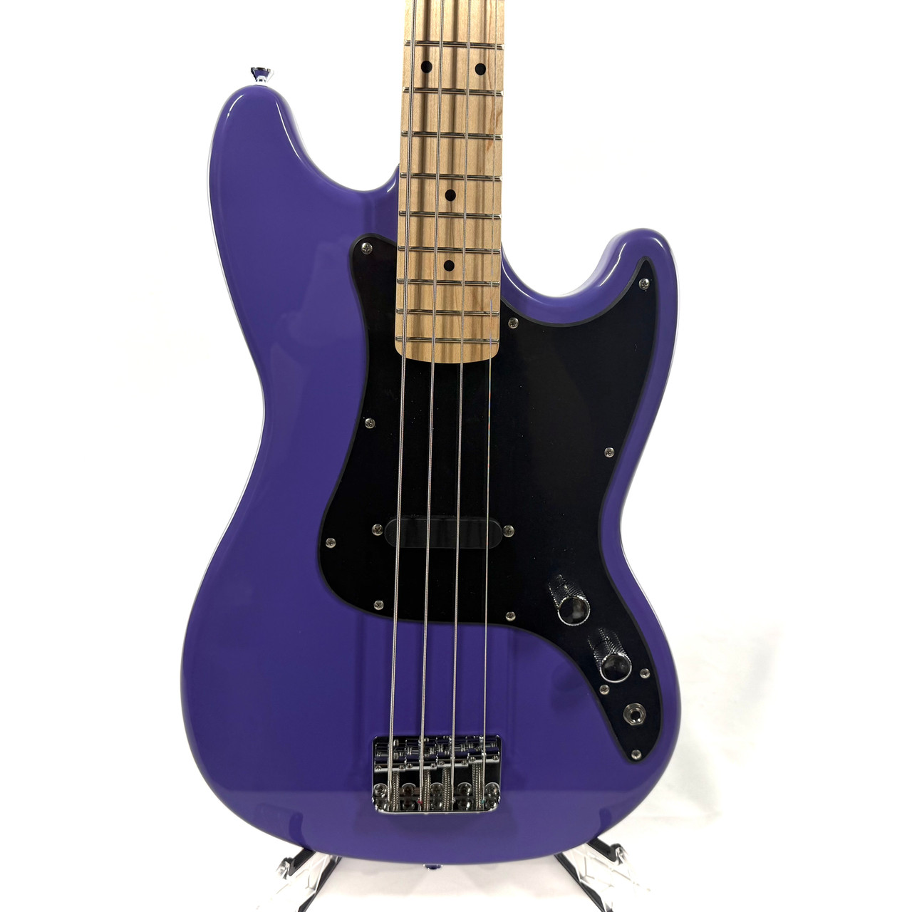 Used Squier SONIC BRONCO BASS Bass Guitar Purple 4-String