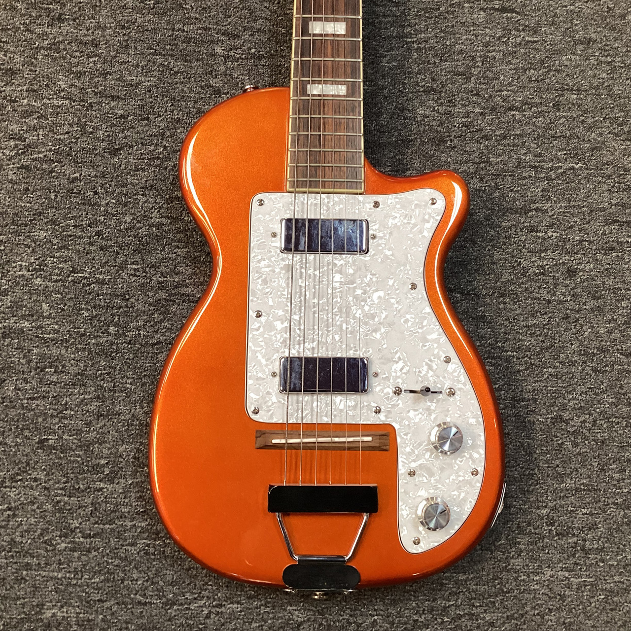 Used Eastwood AIRLINE H44 DLX LP Type Electric Guitar Orange 6-String