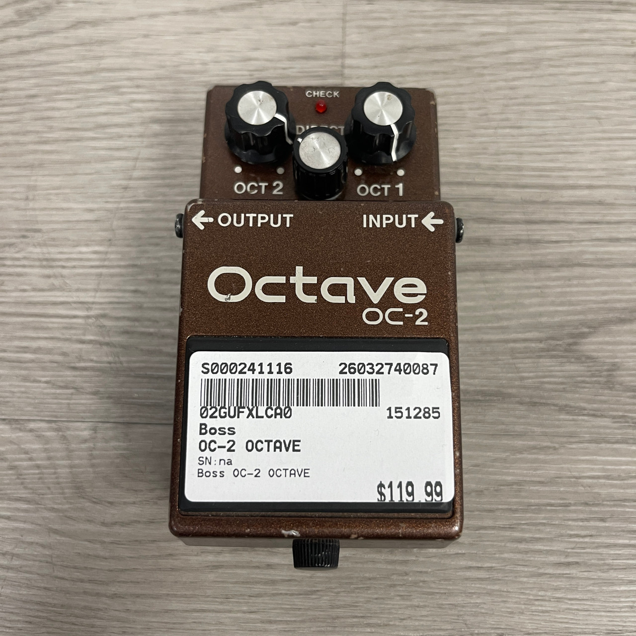 Used Boss OC-2 OCTAVE Octave Pedal