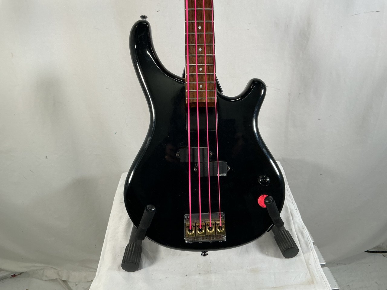 Used Washburn B-2 BASS J Type Bass Guitar Black 4-String