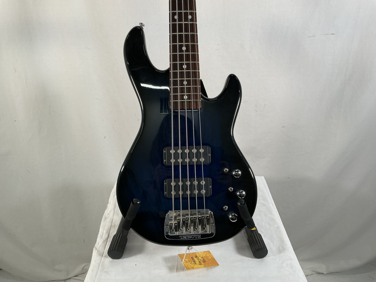 Used G&L L-2500 5 STRING Bass Guitar Blue 5-String