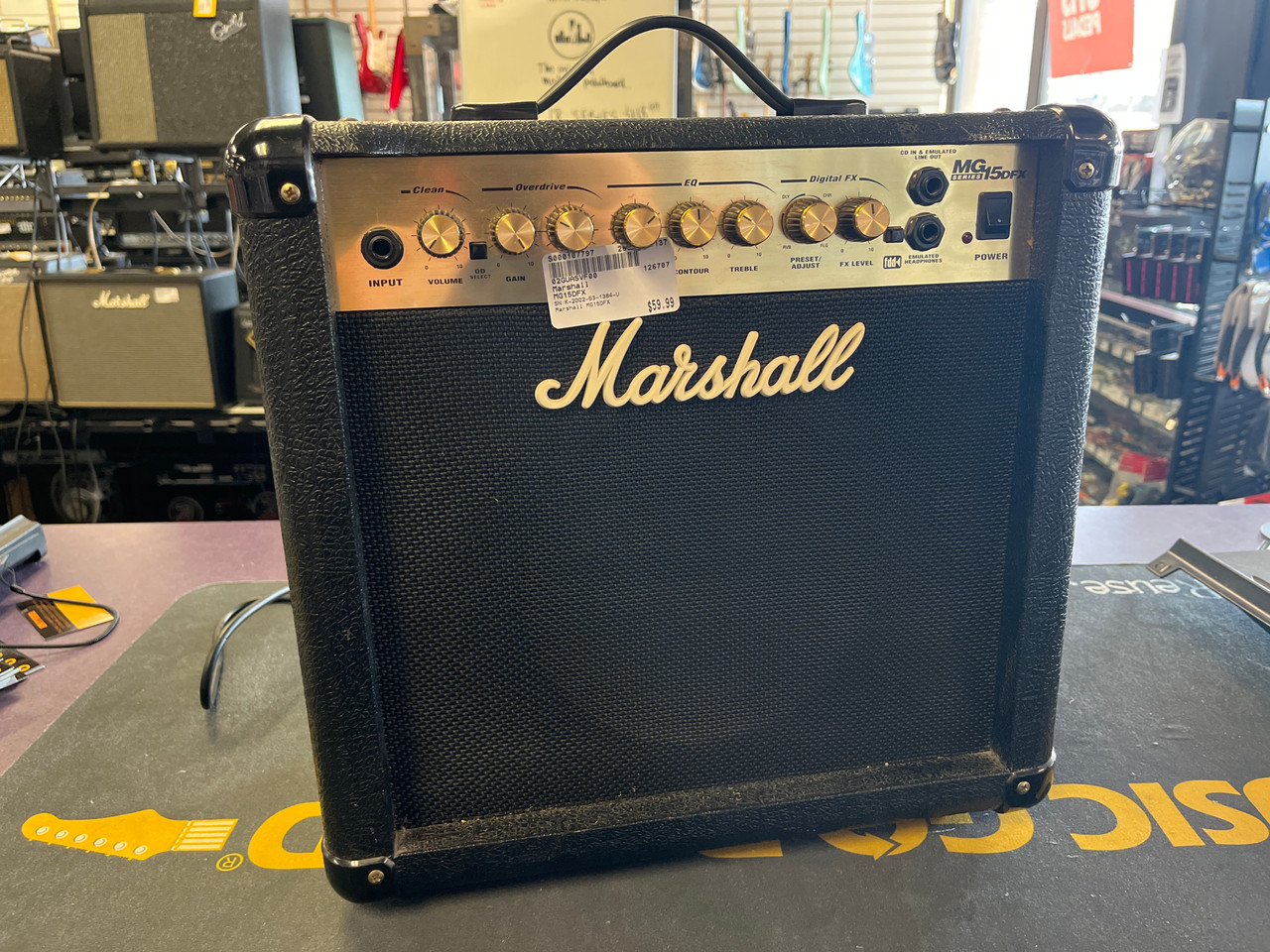 Used Marshall MG15DFX 1 x 8 Solid State Amplifier 1 x 8