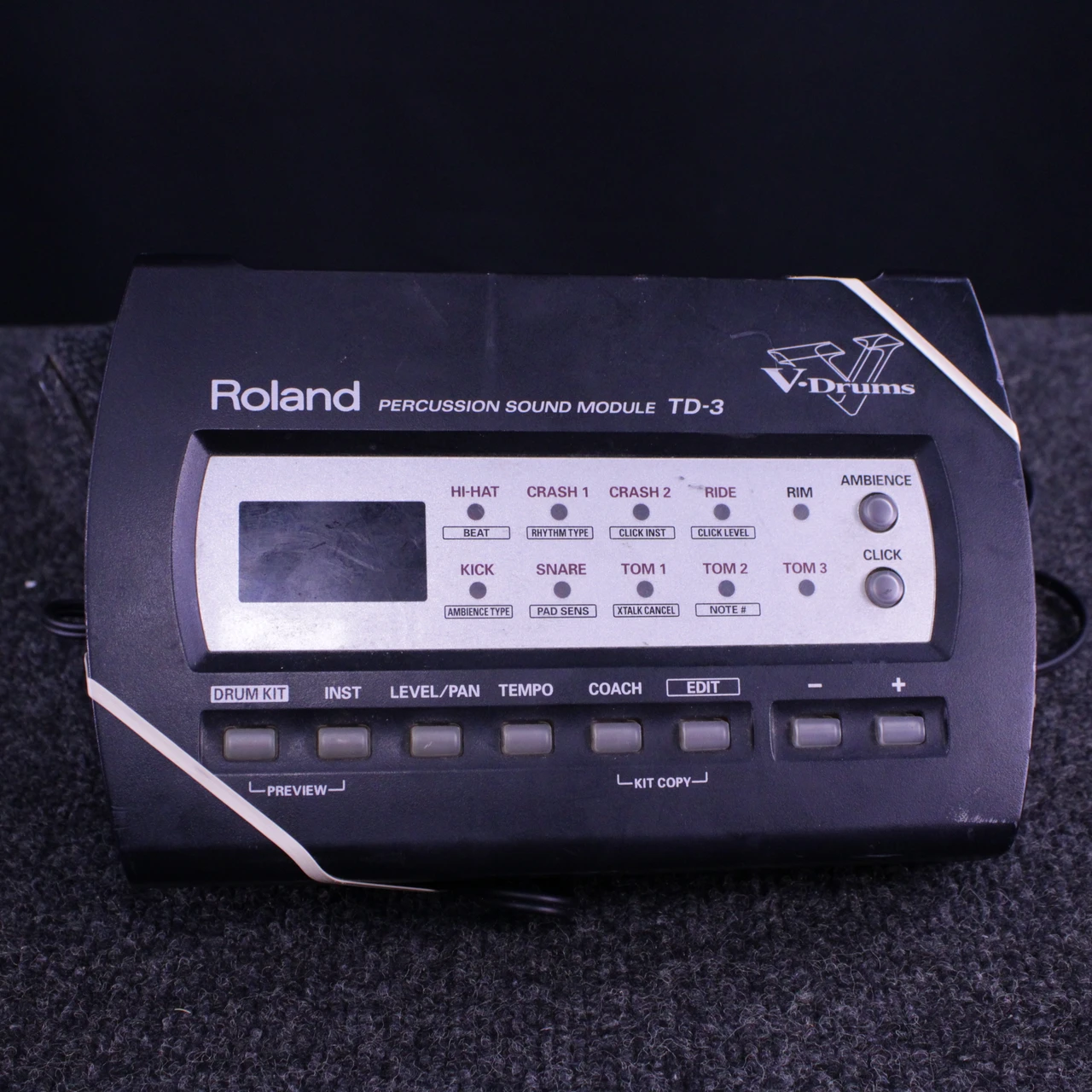 Used Roland TD-3 MODULE W/ PWR Electronic Drum Module
