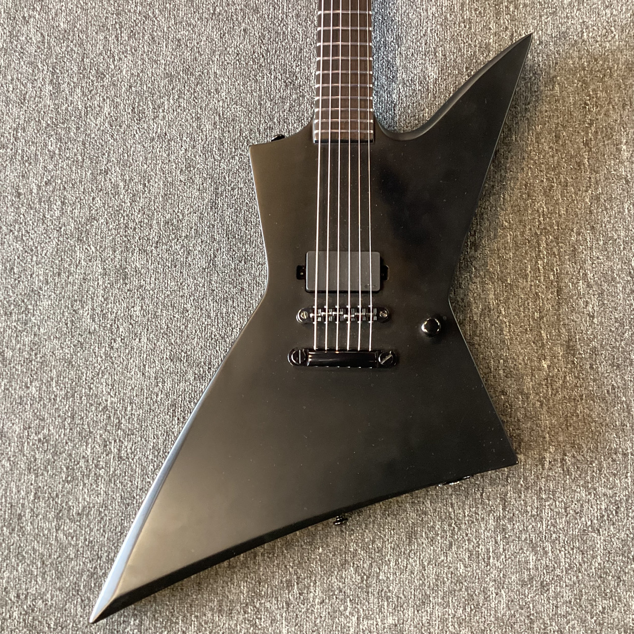 Used LTD EX BLACK METAL Pointy Electric Guitar Black 6-String