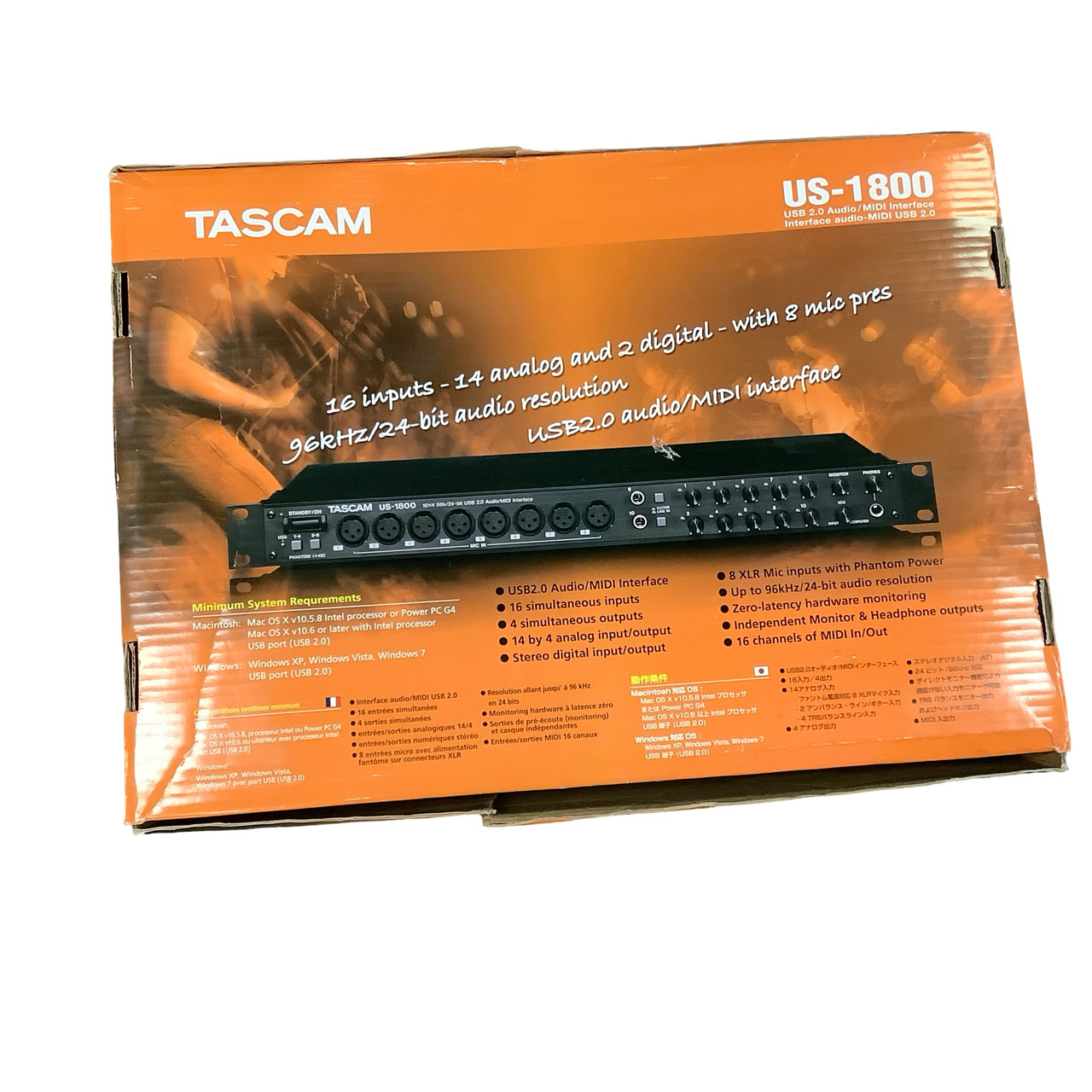 Used Tascam US-1800 MIDI INTERFACE Pro Sound Product