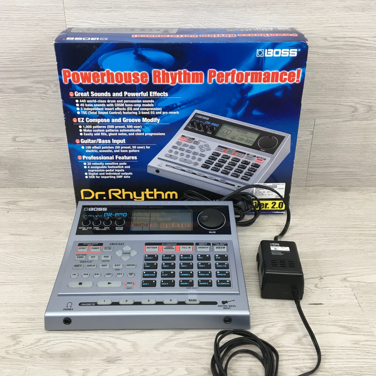 Used Boss DR-880 DR. RHYTHM Compact Drum Machine