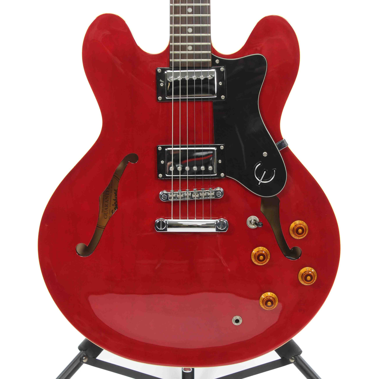 Used Epiphone DOT-CH Semi-Hollow Electric Guitar Red 6-String