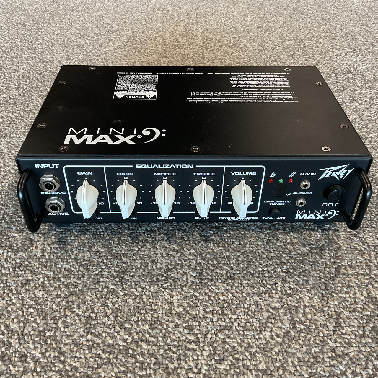Used PEAVEY MINI MAX 500W Bass Amplifier Head