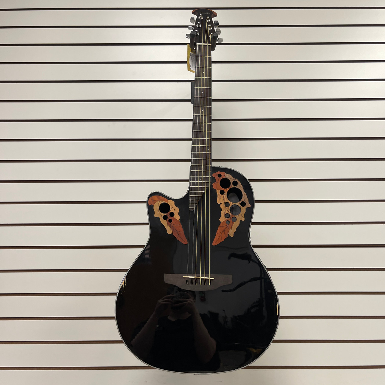 Used Ovation CE44L-5-G LEFT HANDED B-STOCK Solid Top Acoustic