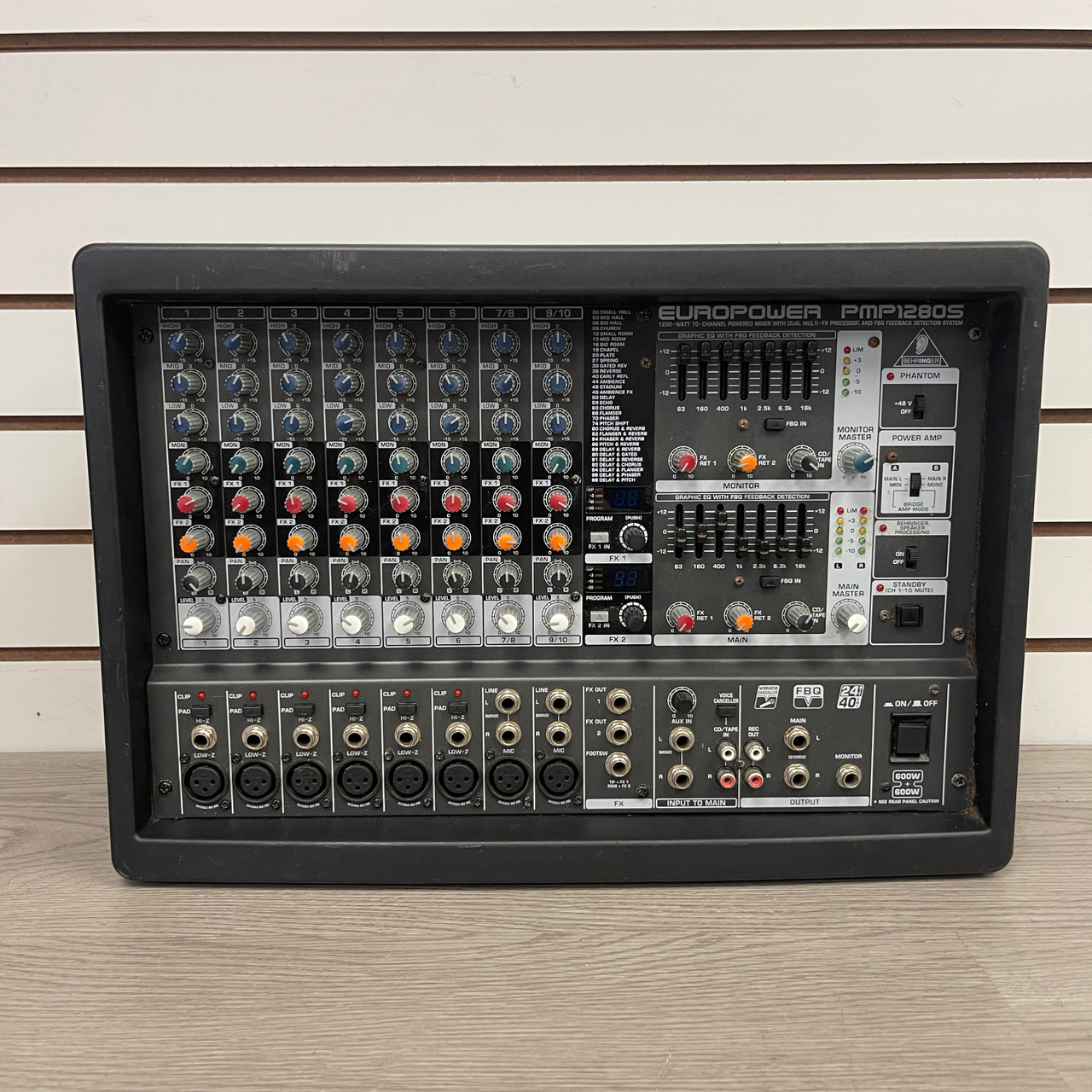 Used Behringer EUROPOWER PMP 1280S Mixing Console