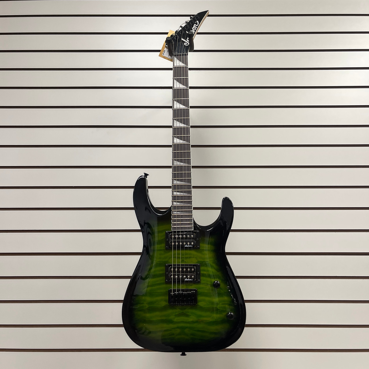 Used Jackson JS32Q DKA HT B-STOCK Super S Electric Guitar Green 6