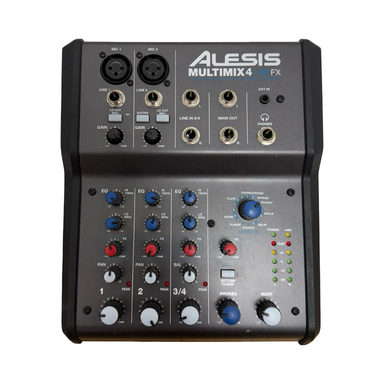 Used Alesis MULTIMIX 4 USB FX W/ADAPTER Compact Mixer