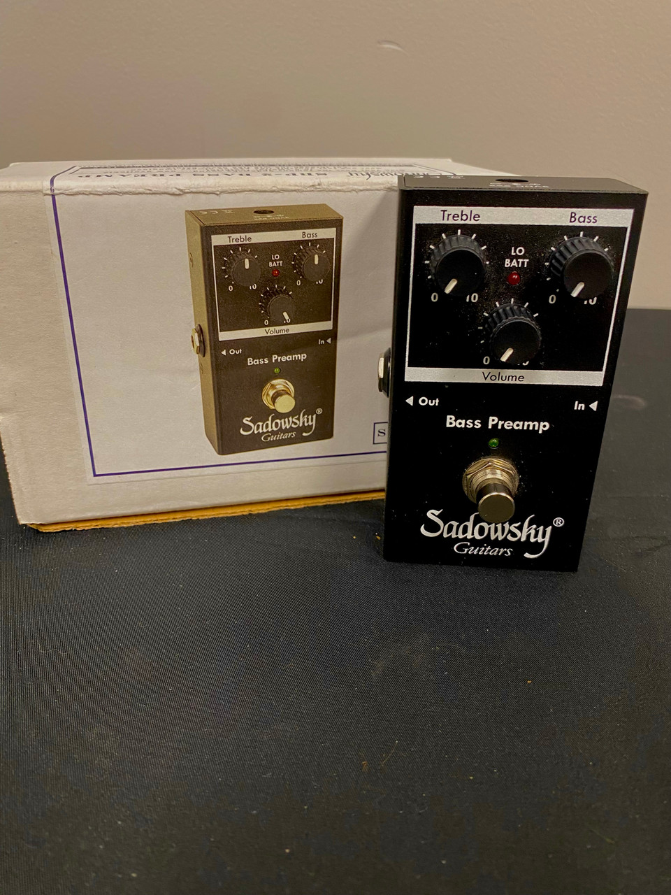 ベース Sadowsky Bass Preamp OLD Used Sadowsky BASS PREAMP PEDAL Bass Pre-Amp Pedal
