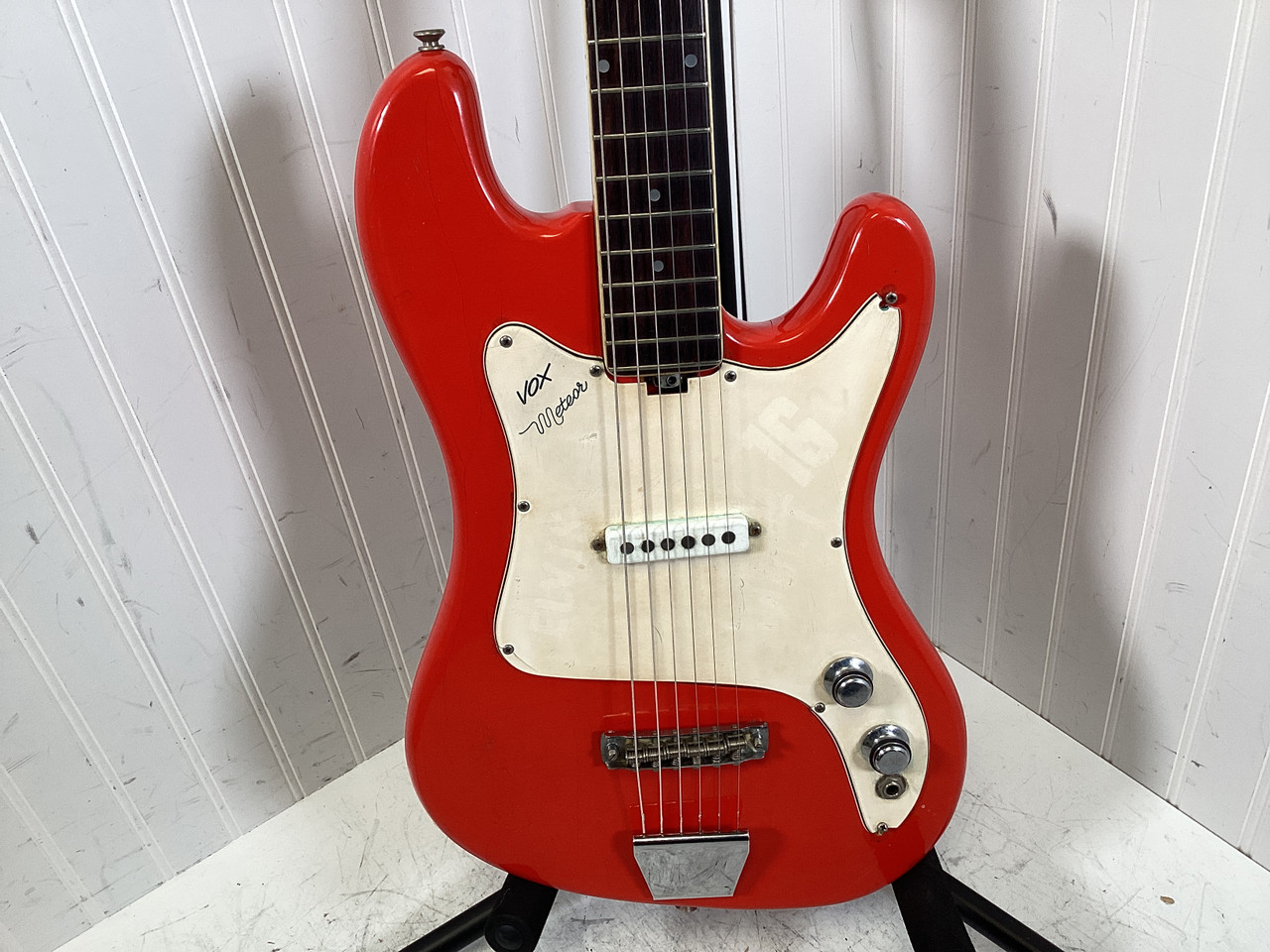 Used Vox METEOR V233 Vintage Electric Guitar Red 6-String