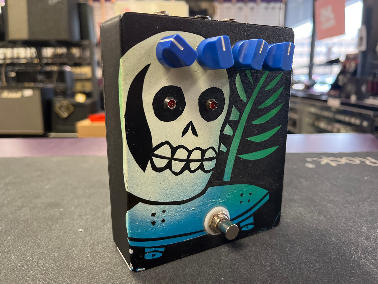 Used Fuzzrocious HELIOTROPIC HANDPAINTED Fuzz Pedal