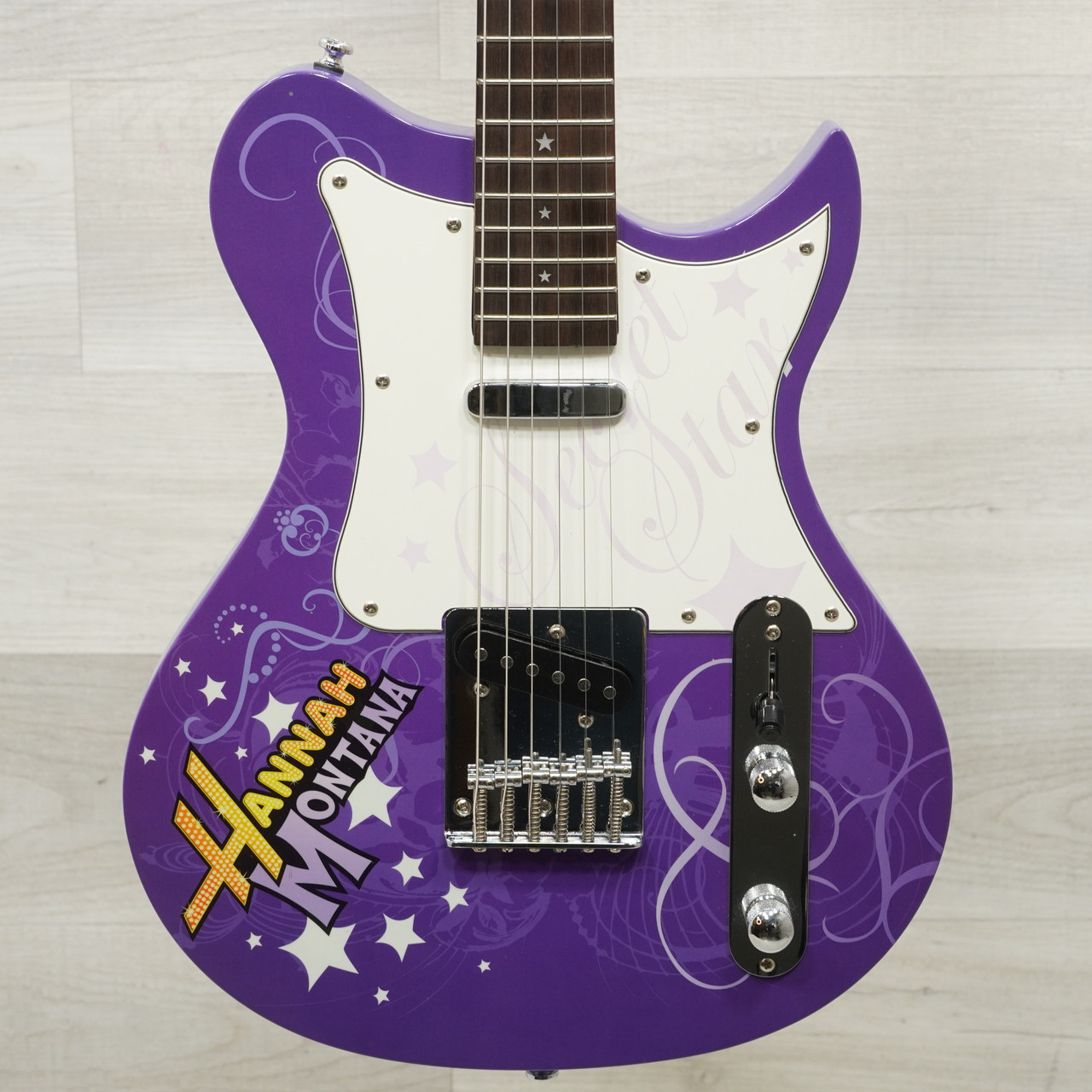 Used Washburn Hannah Montana Secret Star Electric Guitar Purple
