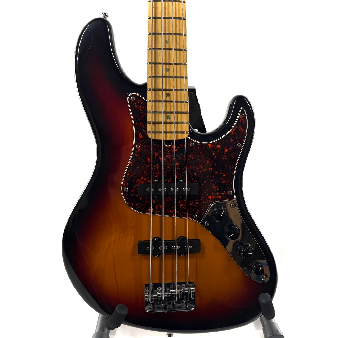 Used Fender American Deluxe Jazz Bass Maple Neck Tobacco 3-Tone Sunburst  41119-S000038893
