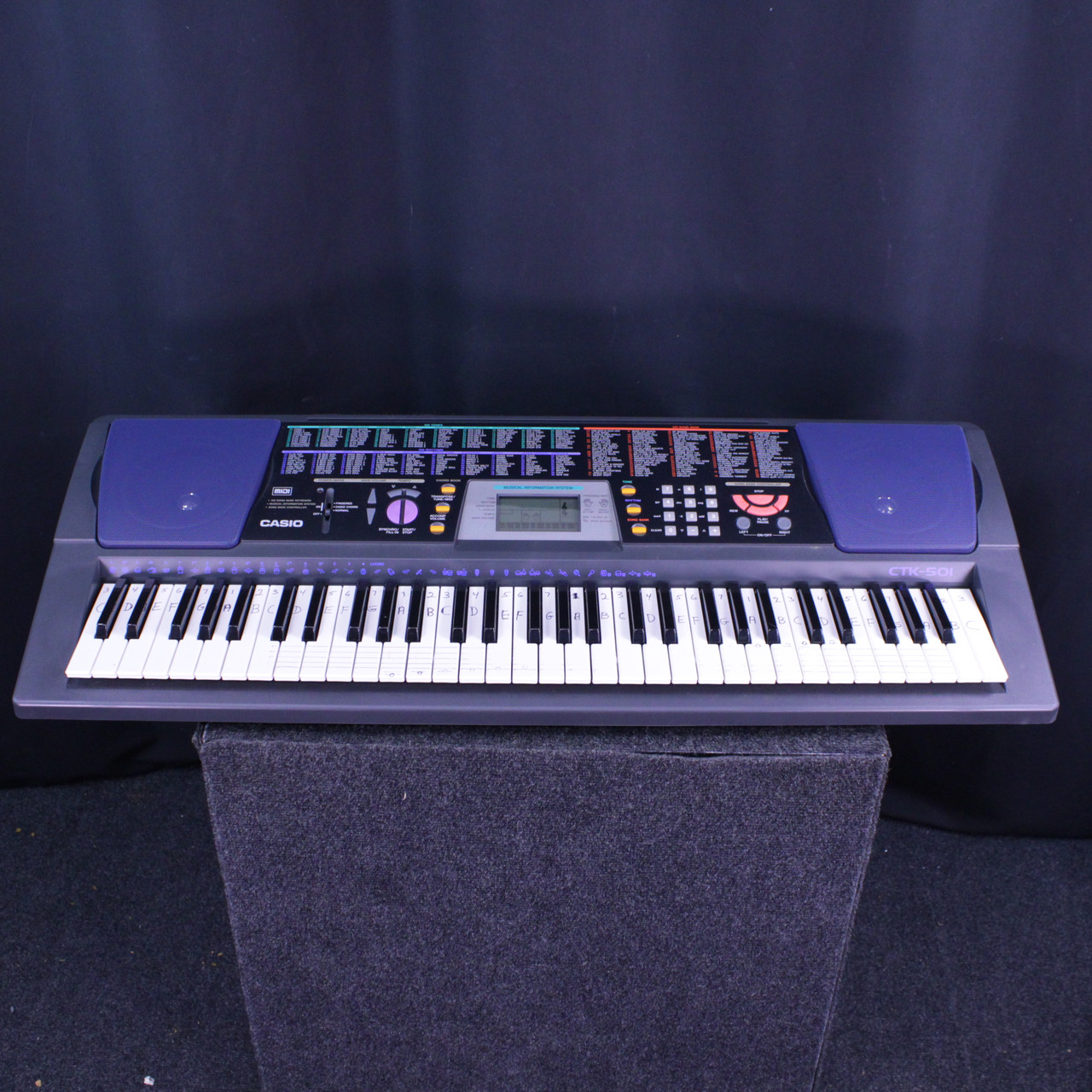 Used Casio CTK-501 W/PWR Vintage 49-Key Keyboard 49-Key