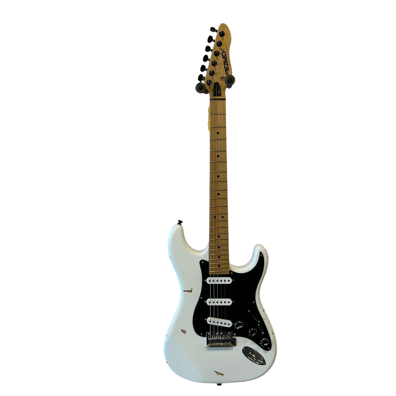 Used Peavey PREDATOR USA S Type Electric Guitar White 6-String