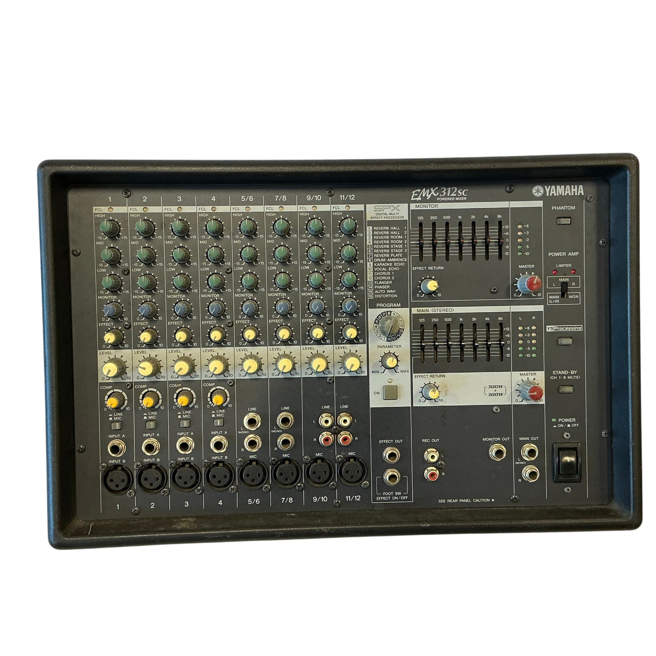 Used Yamaha EMX312SC Powered Mixing Head