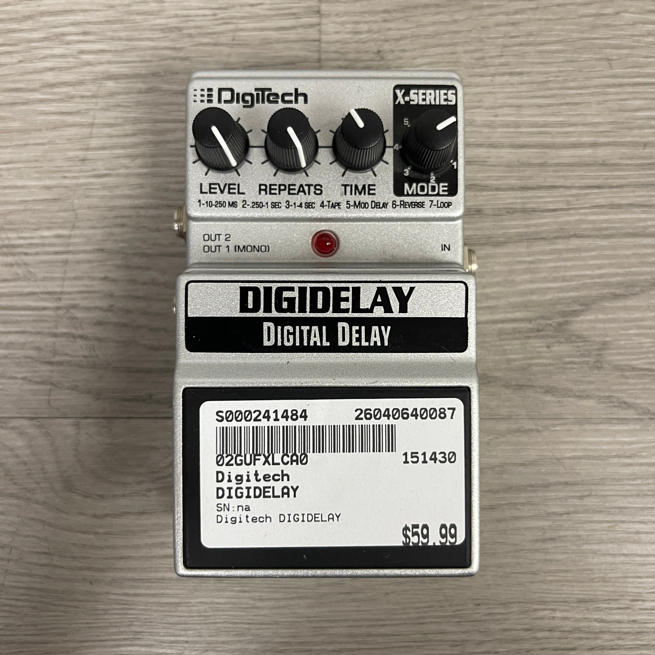 Used Digitech DIGIDELAY Delay Pedal