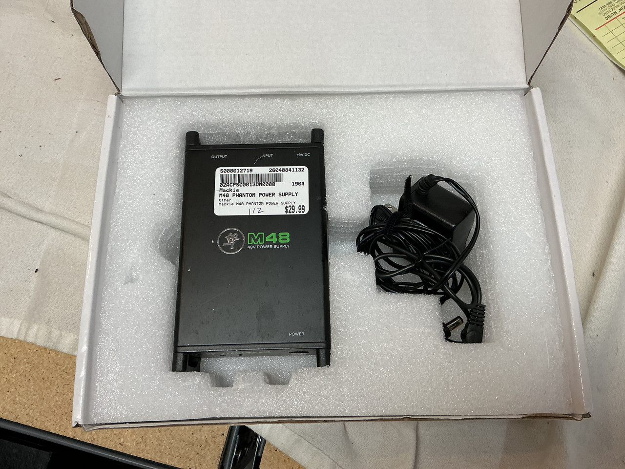 Used Mackie M48 PHANTOM POWER SUPPLY Pro Sound Accessory