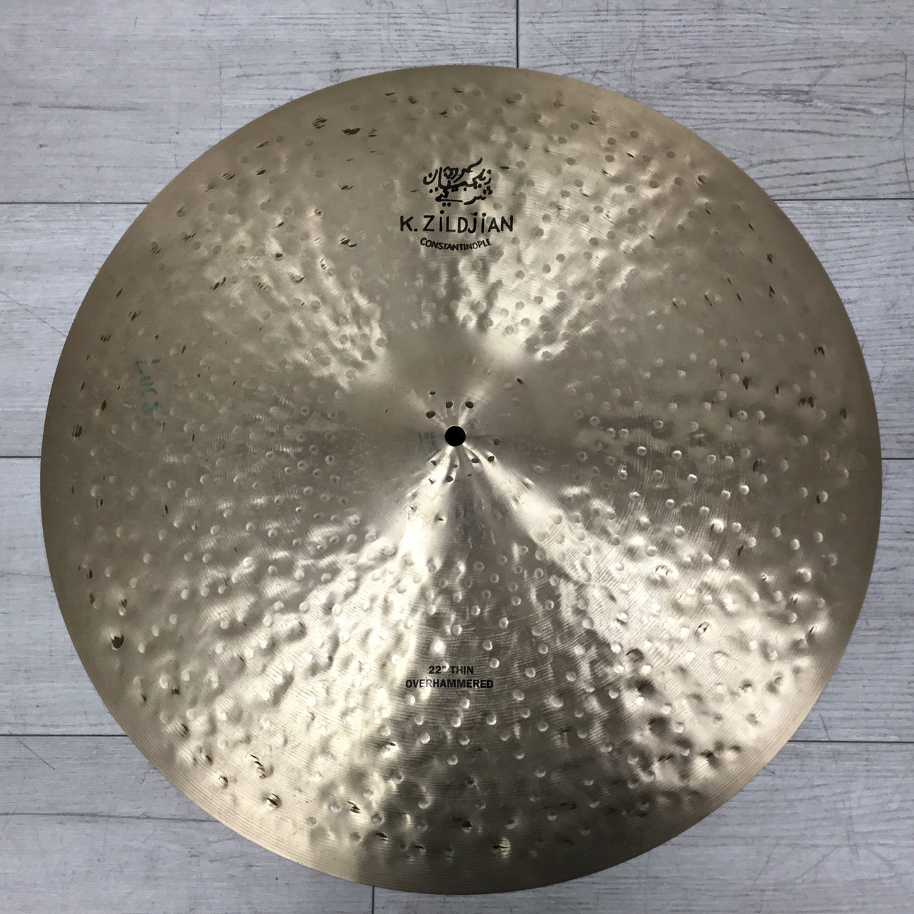 Used Zildjian CONTANTINOPLE 22 THIN OVERHAMMERED RIDE Ride Cymbal 22