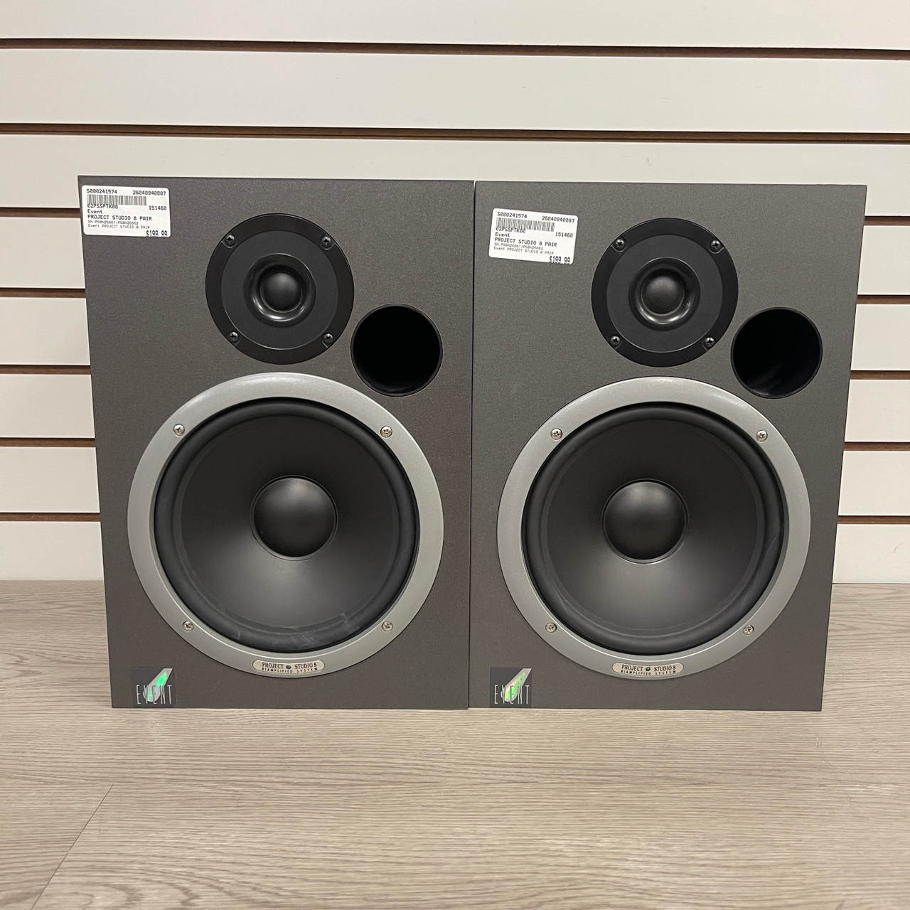 【送料込】Event ProjectStudio8スタジオアクティブモニターペア Used Event PROJECT STUDIO 8 PAIR Powered Studio Monitor
