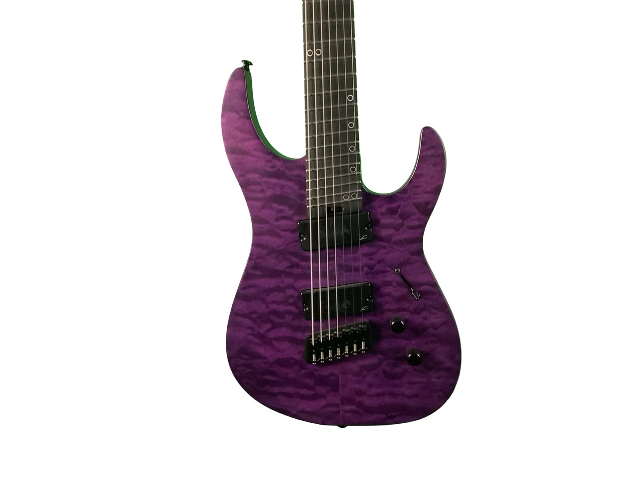 Used LEGATOR NINJA 7 Electric Guitar Purple 7-String