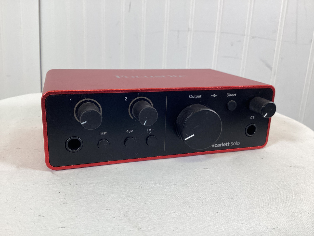 Used Focusrite SCARLETT SOLO 4TH GEN. Computer Interface 1 A/D