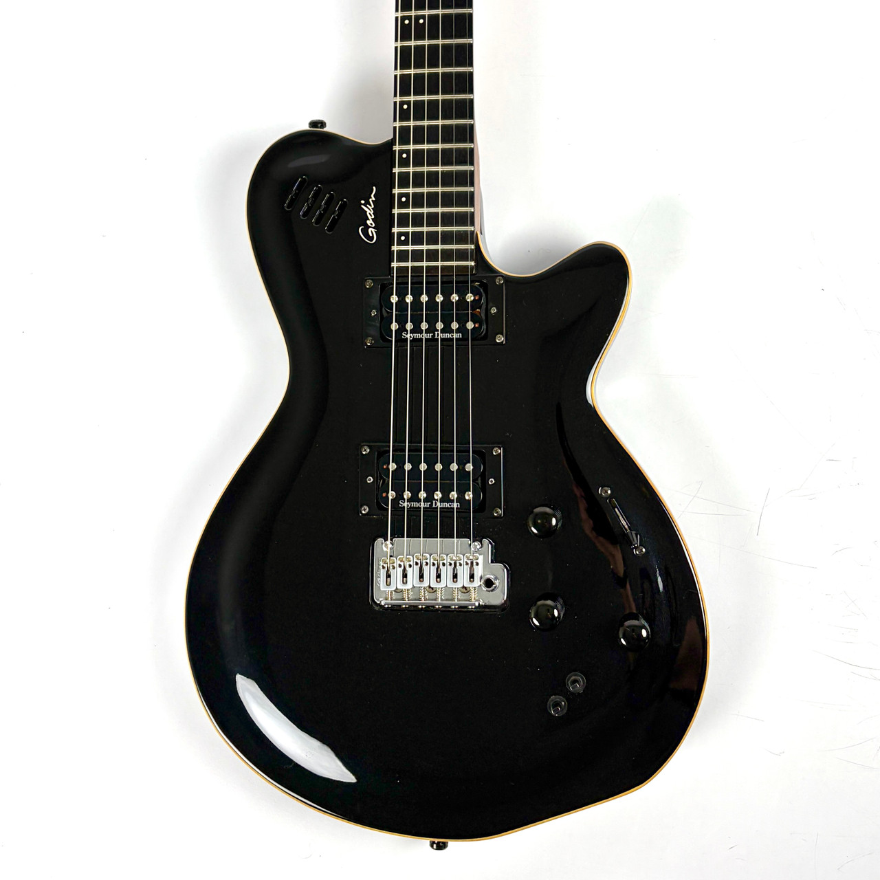 Used Godin LGXT Electric Guitar Black 6-String