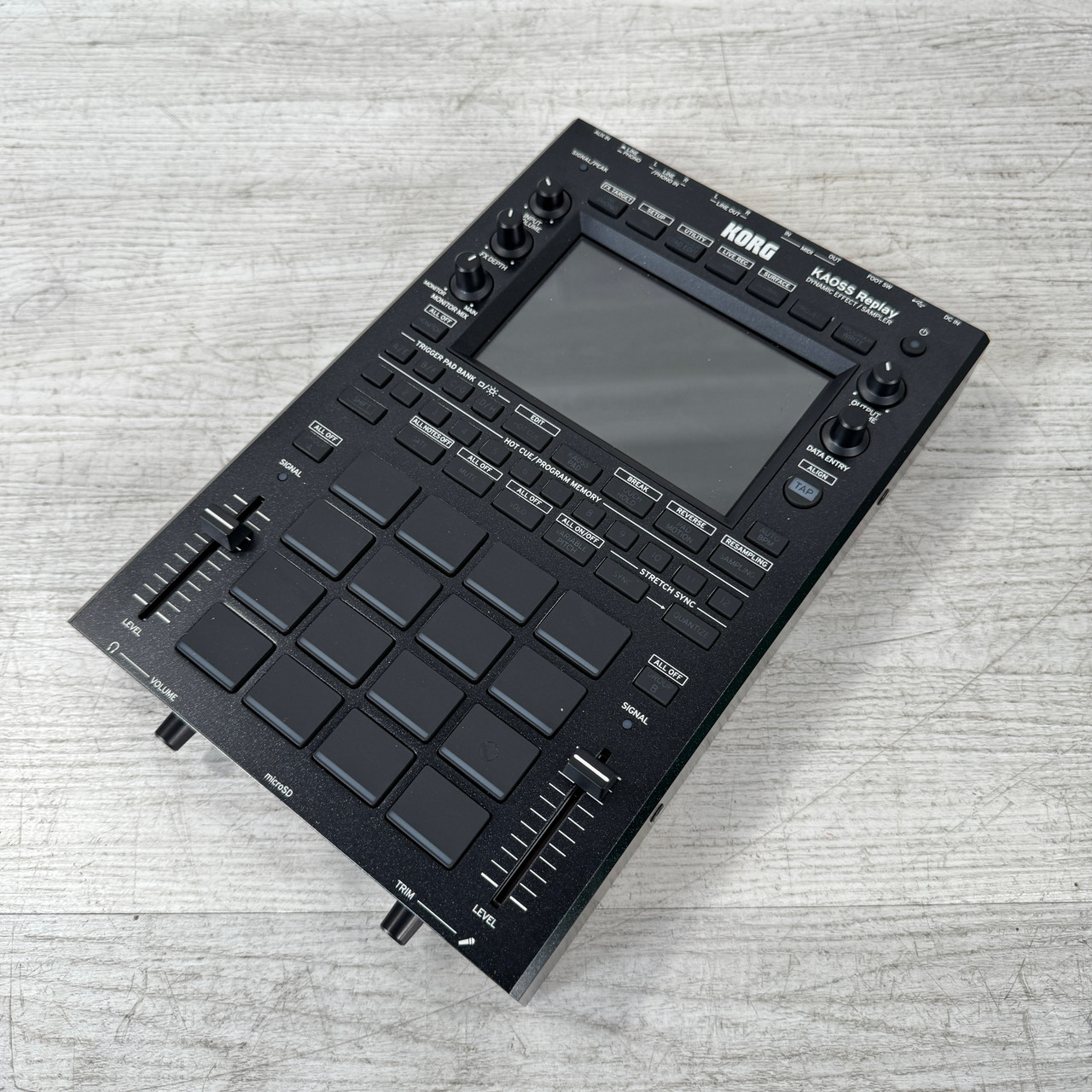 Used Korg KAOSS Replay - Dynamic Effects Processor and Sampler