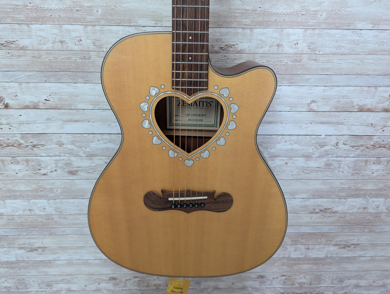 Used Zemaitis CAF-80HCW-NAT Laminate Top Acoustic Guitar Natural