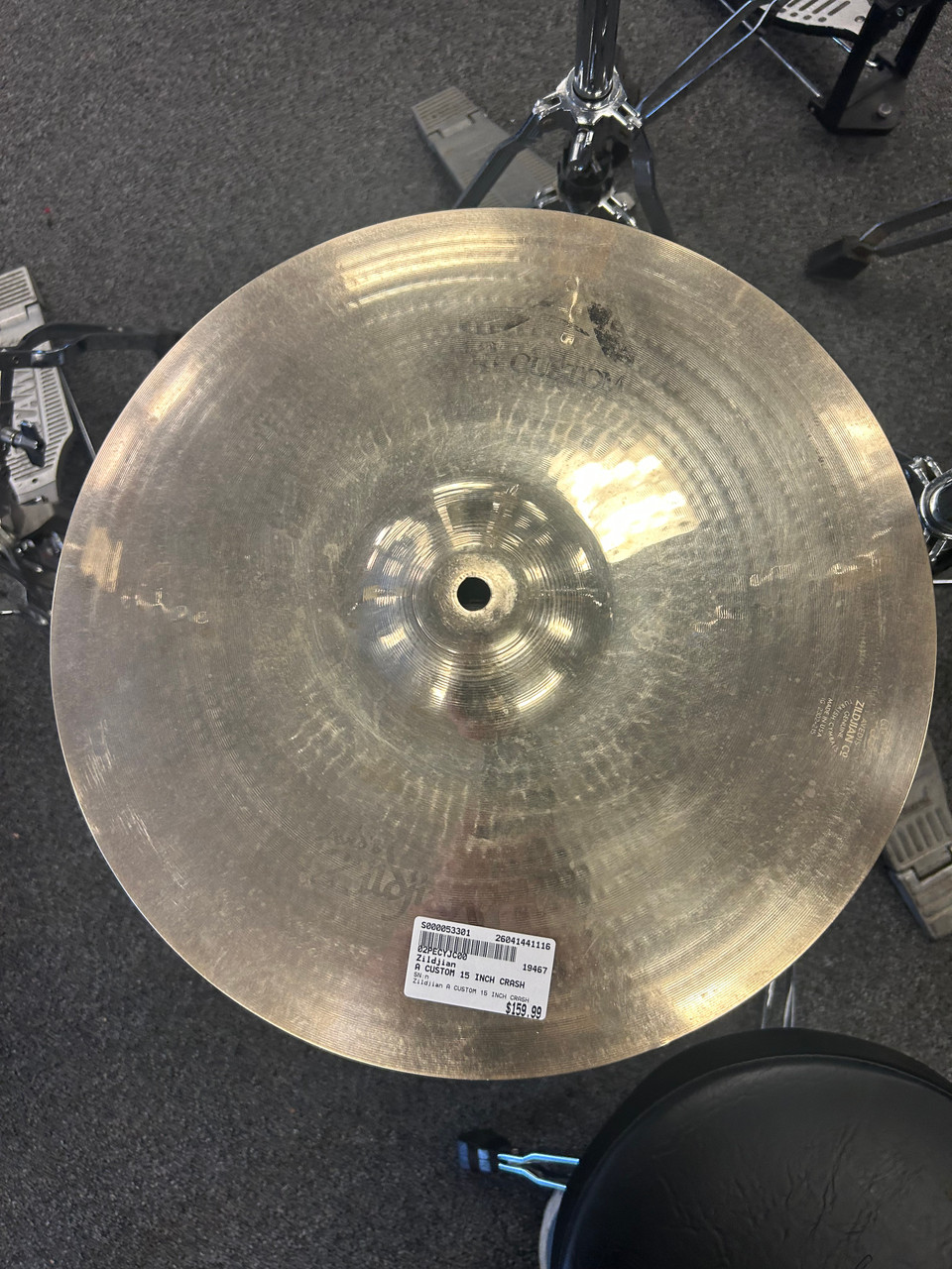 DAI Used Zildjian A CUSTOM 15 INCH CRASH Crash Cymbal 15