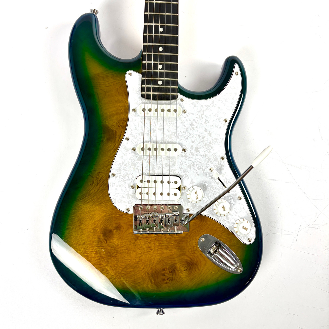ダブルインパクトシェイプ Used Leo Jaymz S-Type Electric Guitar Blue 6-String
