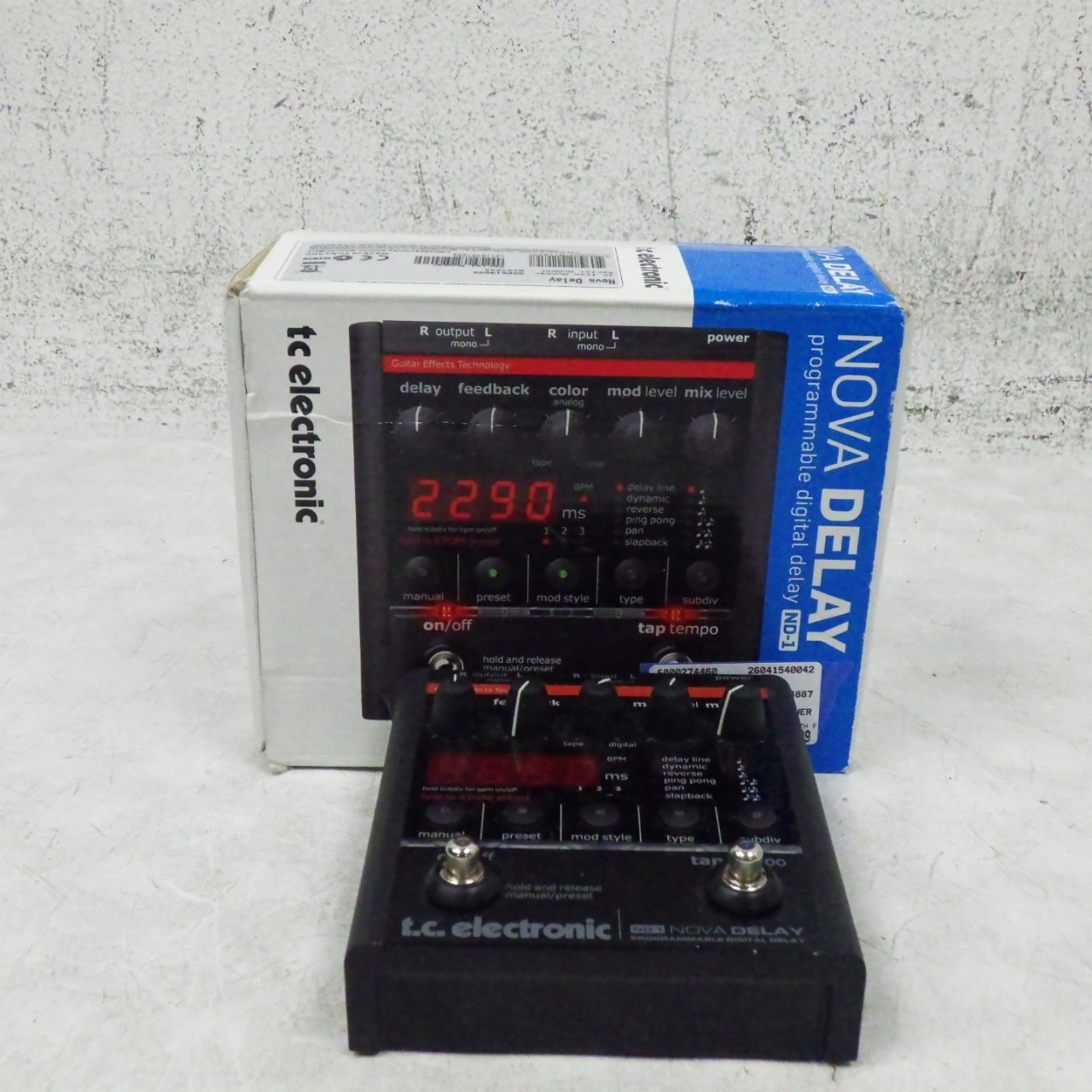 Used TC Electronic NOVA DELAY ND-1 WITH POWER Delay Pedal