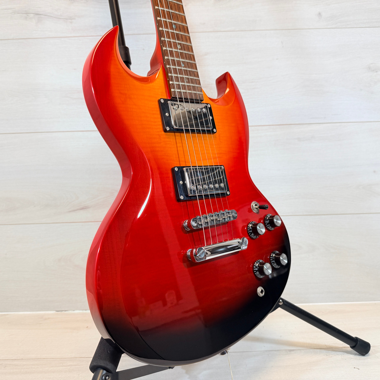 Used Jay Turser JT 55 FIREBURST Electric Guitar Sunburst 6-String