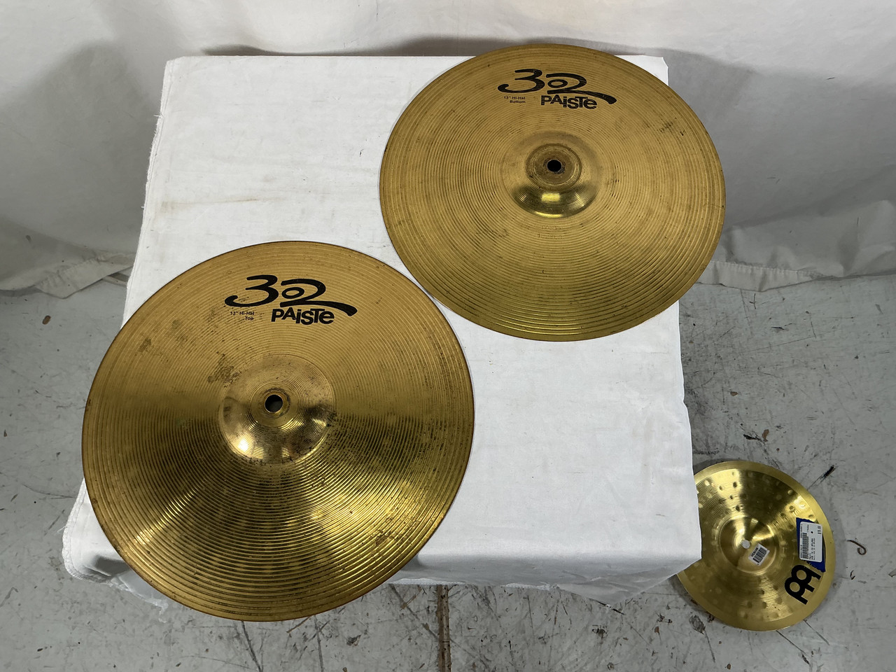 Used Paiste 302 13IN HH Hi Hat Cymbals 13