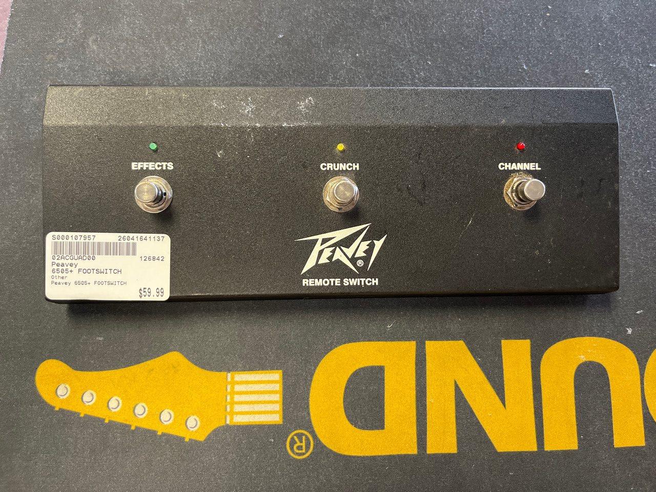 Used Peavey 6505+ FOOTSWITCH Guitar Accessory